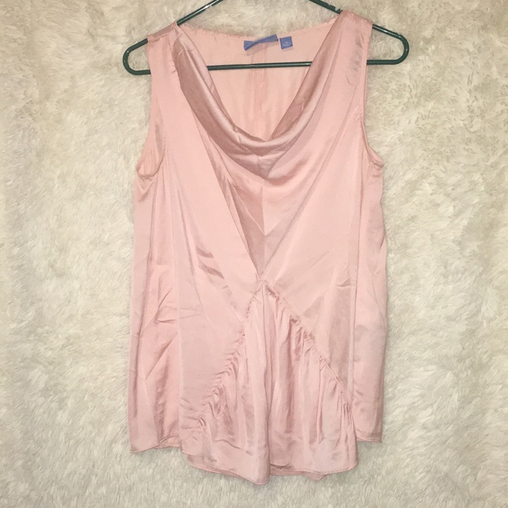 💕VERA WANG Soft pink, Satin Sleeveless Top